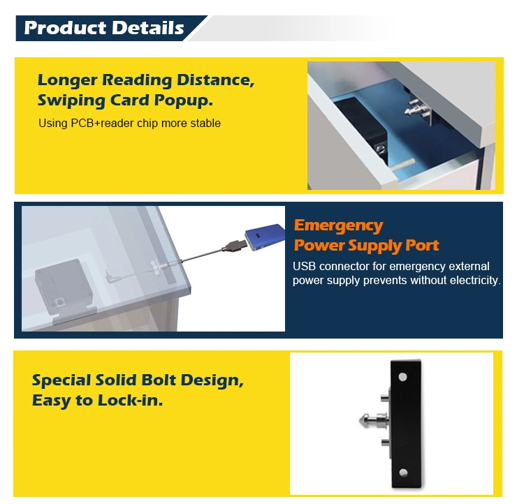 Fashion Design Smart Digital Swipe RFID Card Electronic Cabinet Magnetic Electromagnetic Lock