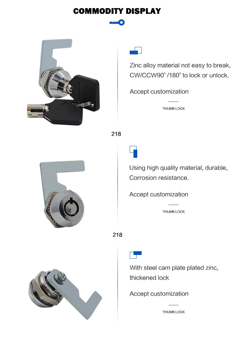 Vending Machine Lock Tubular Cam Lock Game Machine Lock