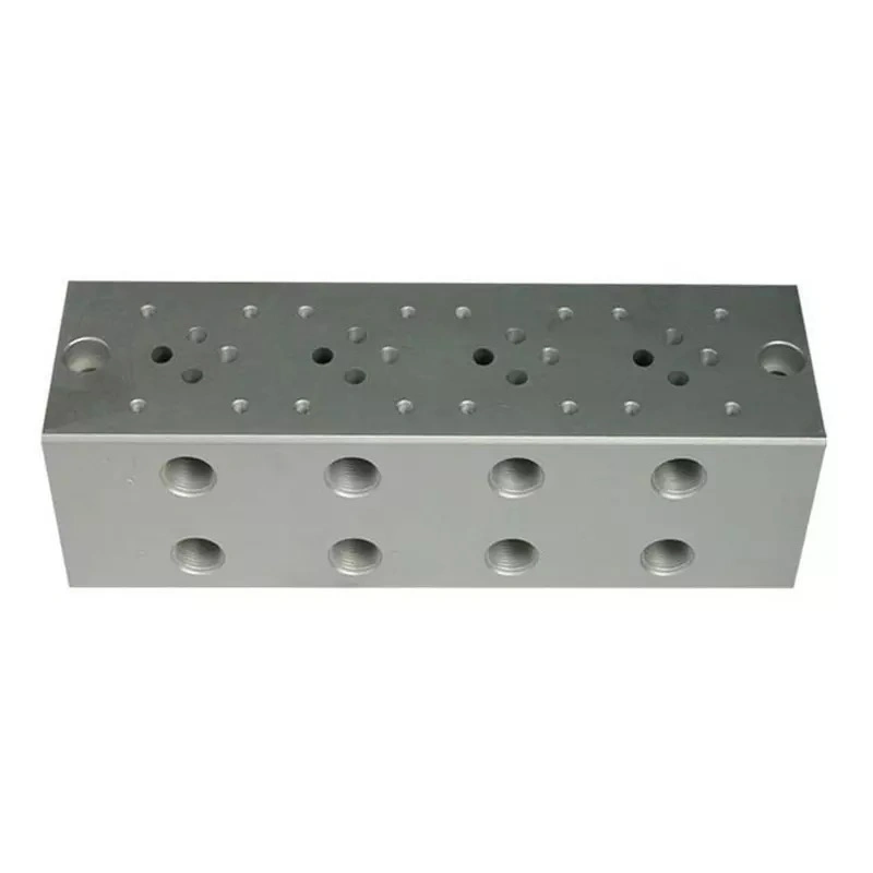 High Precision CNC Machining Air Manifold Block Hydraulic Valve Block