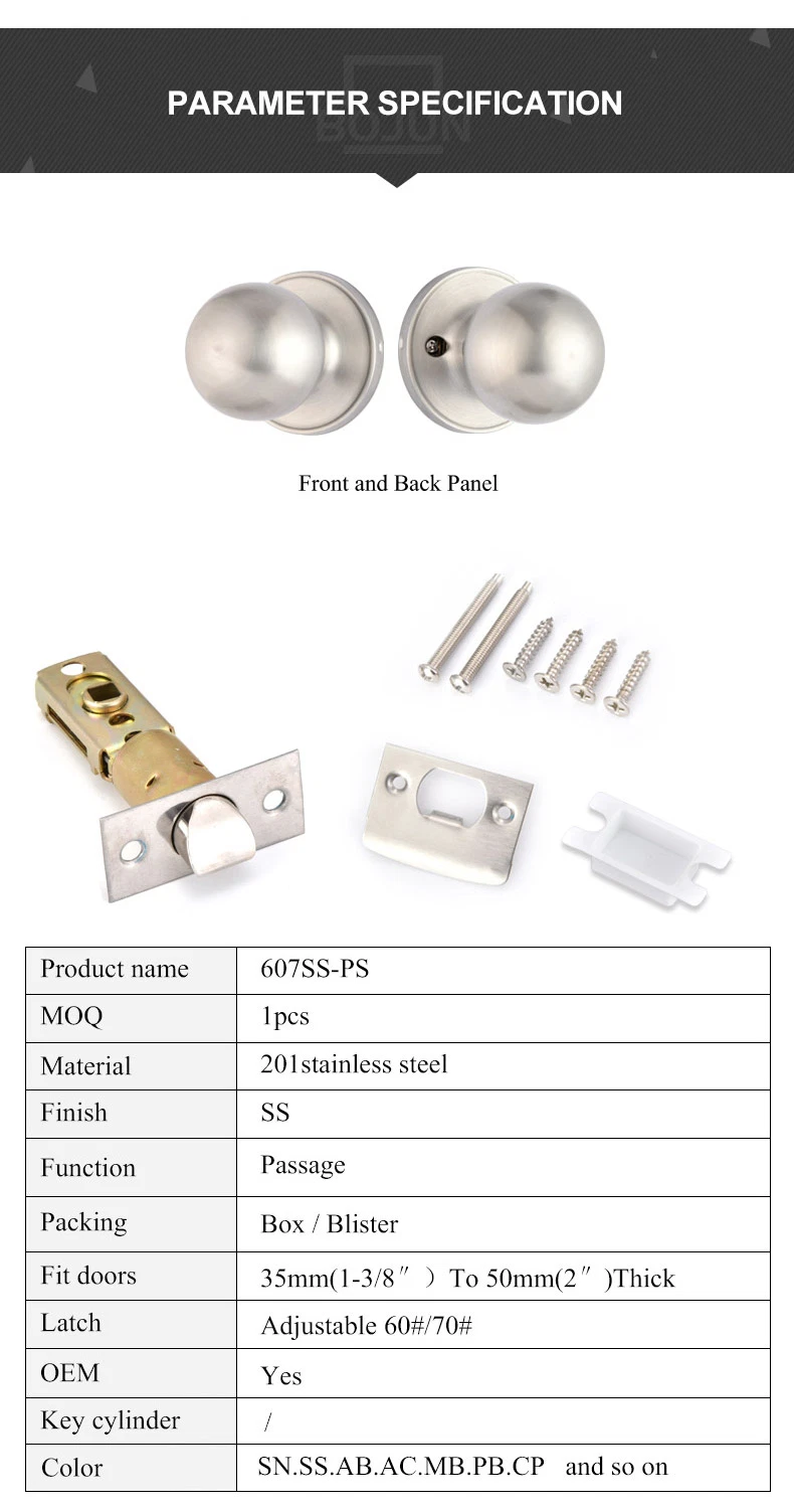 Best Price Tubular Leverset Ball Cylindrical Round Knob Door Lock