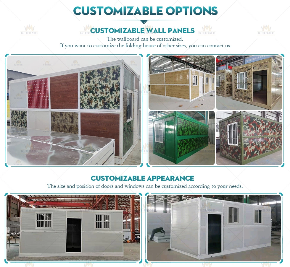 Fast Assembly Prefab Foldable Container House Office Block