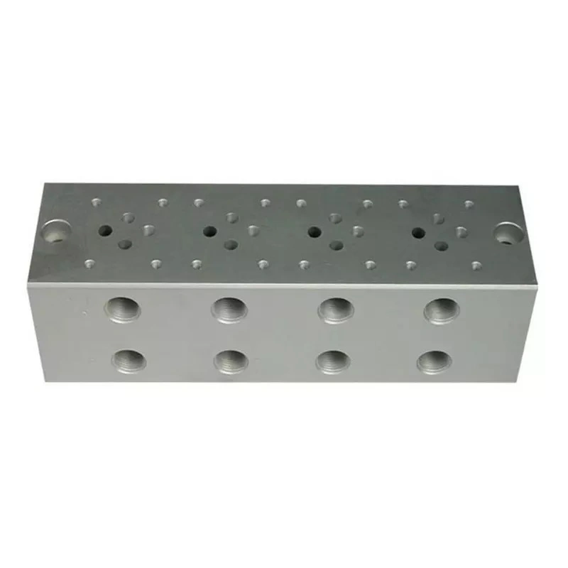 Customized CNC Plated Hydraulic Manifold Valve Block for Construction Machinery