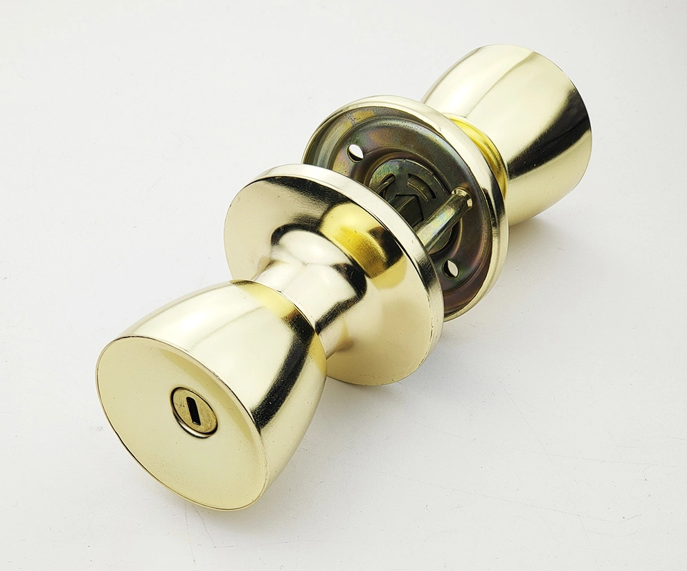 Good Quality Cheaper Price Iron Tubular Knob Round Lock (607PB-PS, ET, BK)