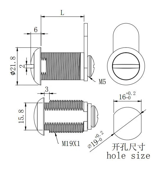 Safe Furniture Key Code Combination Euro Cylinder Mini Cam Lock