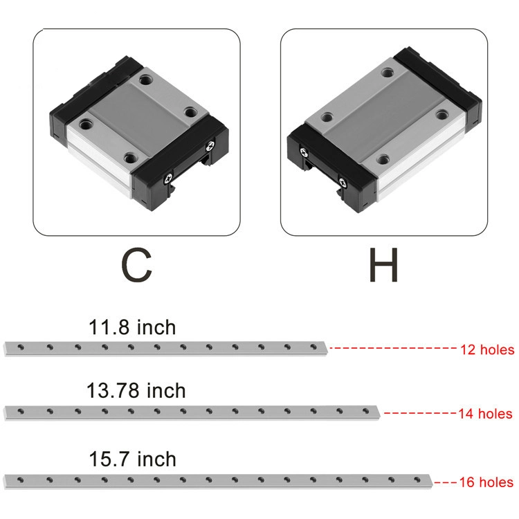 Linear Guide Interchange Mgn Mgw China Made 5-15mm Liner Guide Carbon Steel or Stainless Steel