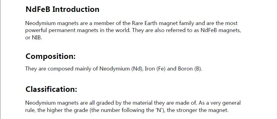 ISO Certificated Rare Earth Magnet Neodymium Super Powerful Block Magnetic