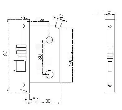 Computer Italian Controlled Cold Room Door Lock