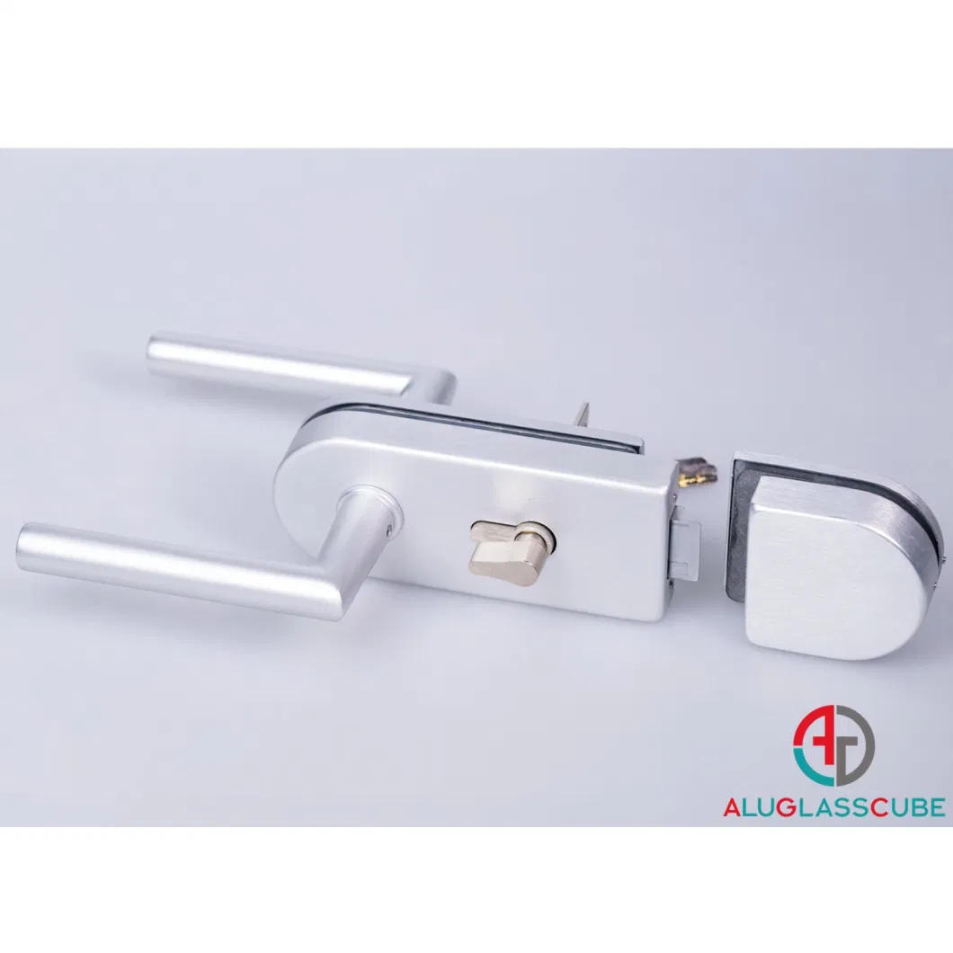 AGC-830al Custom Finishes Glass Door Entry Office Safe Lockset Double Side Glass Door Key Handle Lock