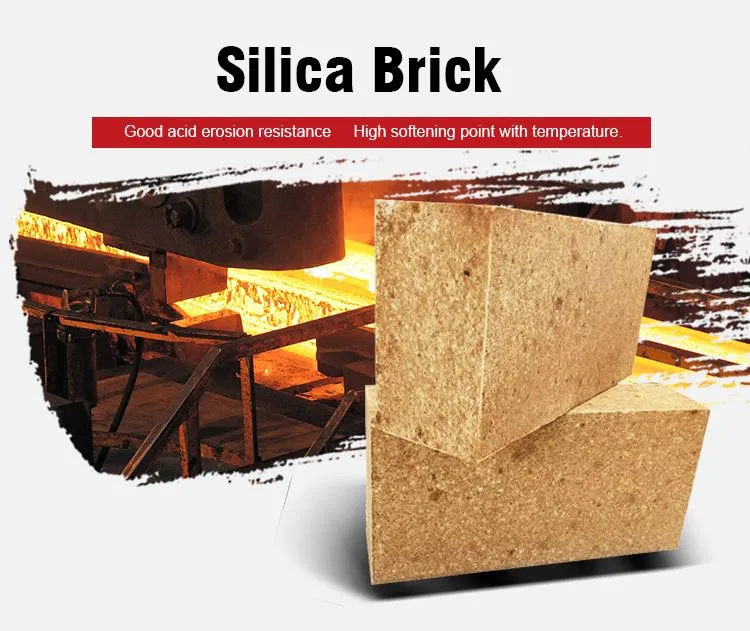 Silica Brick Fire Resistant Blocks Used in Glass Furnace High Temperature Refractory