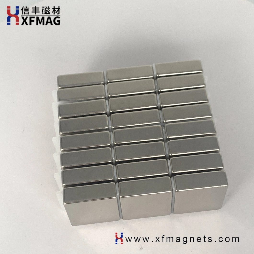 Rare Earth Magnetic Material Electric Motor Arched NdFeB Magnet Block with Nickle Plating