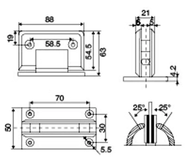 Shower Door Hardware Wall to Glass Shower Hinge Sliding Glass Door Fitting