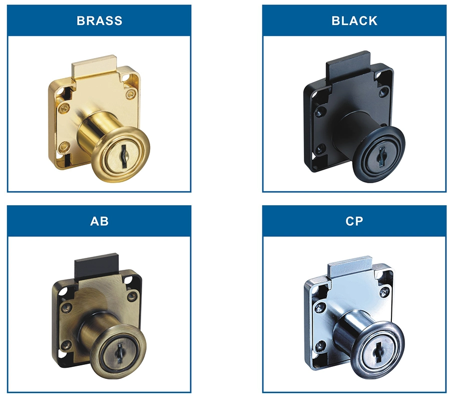 Cabinet Drawer Lock Circle Mailbox Lock Cylinder 20mm Office Desk Lock