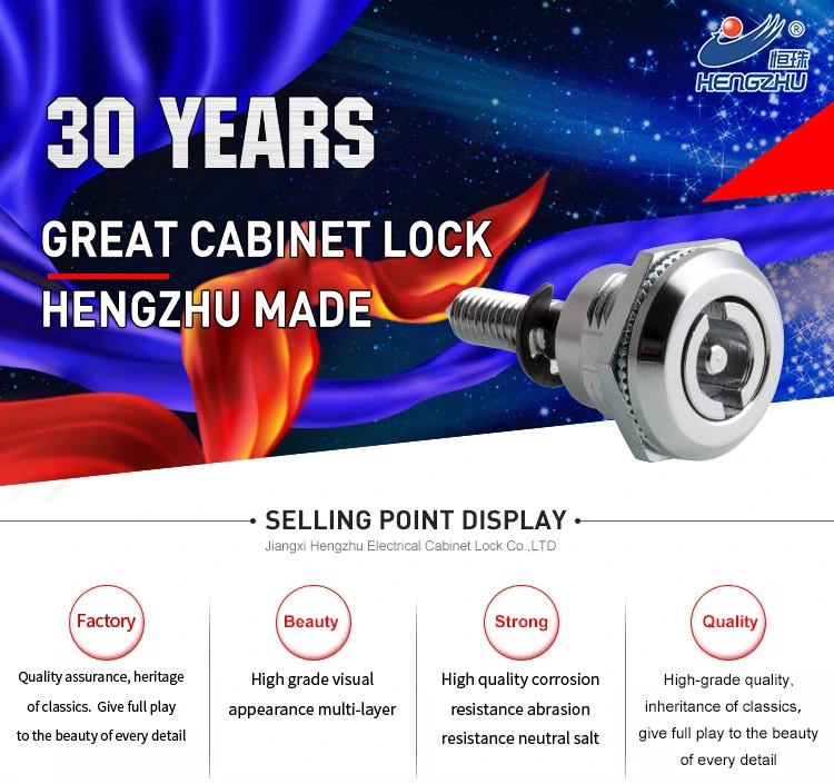 Hengzhu Small Round Lock Ms704 Zinc Alloy Quarter Turn Cam Lock