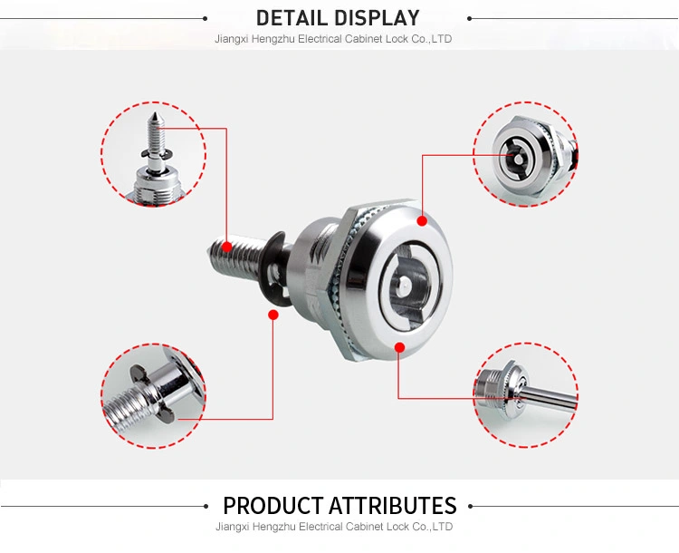 Hengzhu Small Round Lock Ms704 Zinc Alloy Quarter Turn Cam Lock