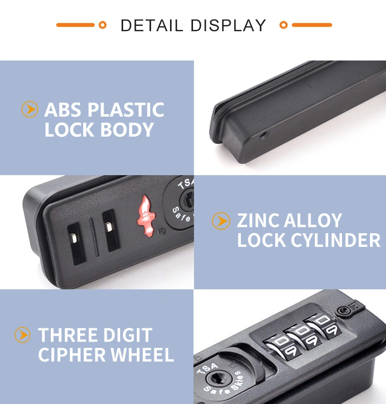 Digital Padlock Sinking Travel Luggage Management Tsa Combination Approved Luggage Locks