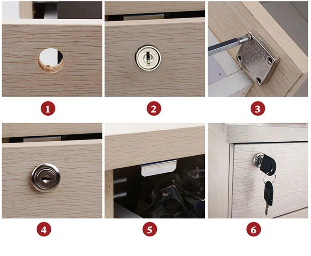 Zinc Alloy Office Furniture Multi Cabinet Drawer Lock