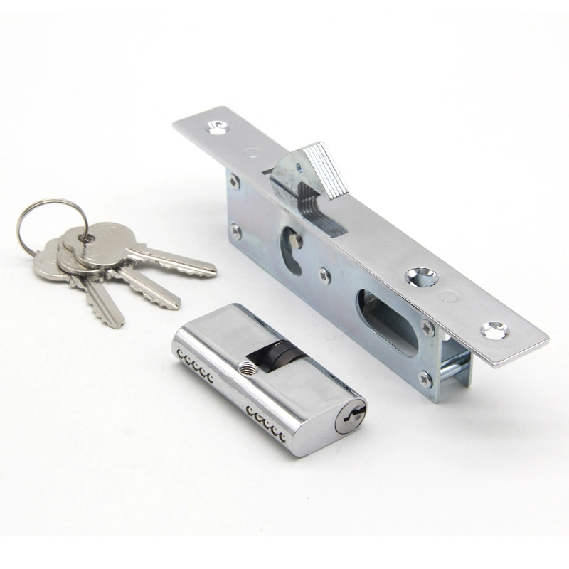 Italy Model Cerradura PARA La Puerta Ventana Aluminum Glass Sliding Wooden Hook Latch Oval Cylinder Mortise Door Lock