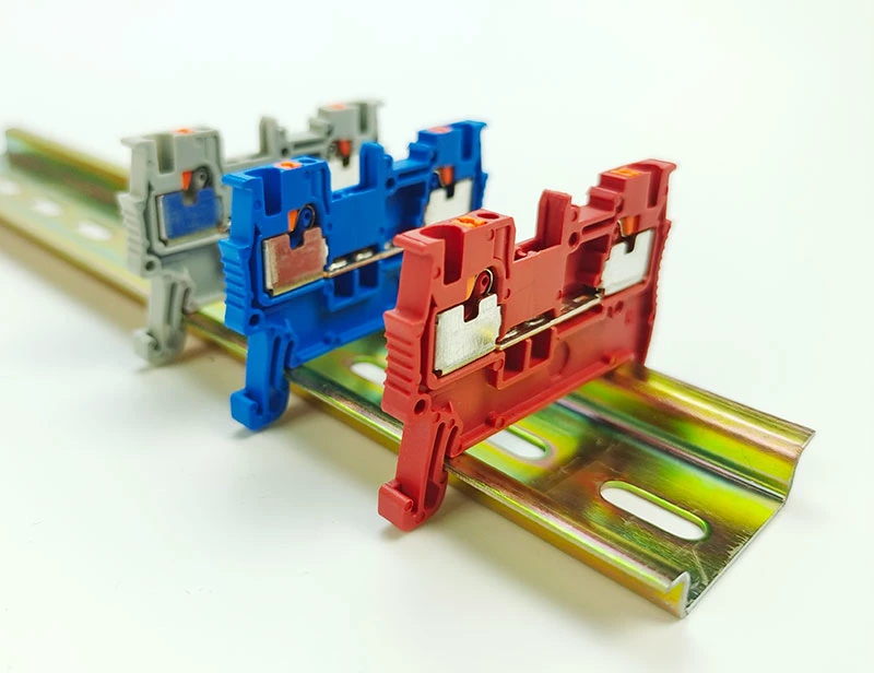 Blue PT1.5/S Rail Installation Terminal Blocks for Phoenix 1.5 Square