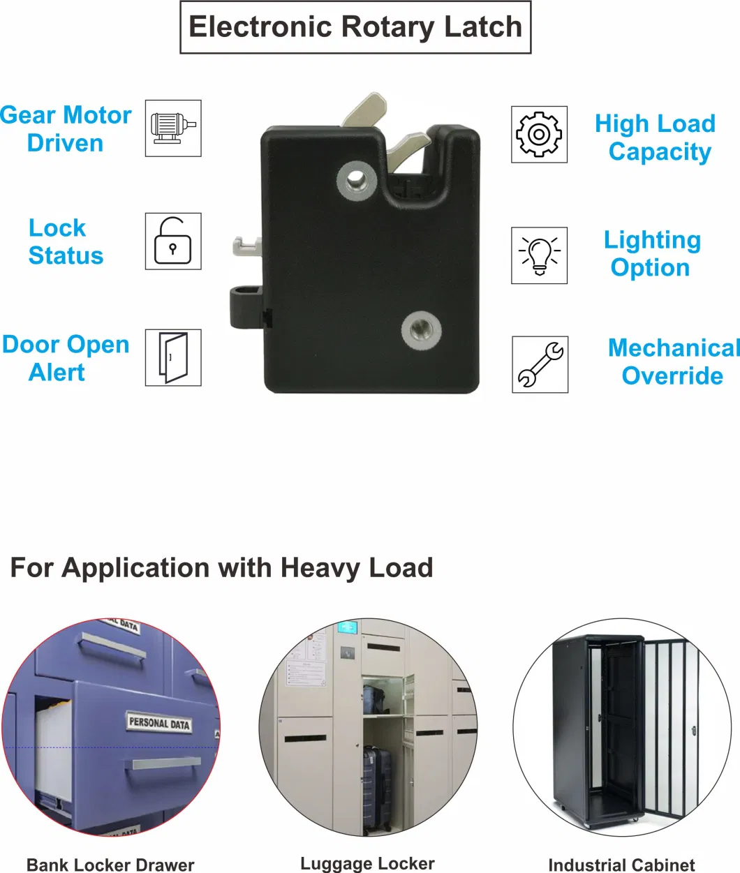 CE Approved 12VDC Specialty Locks for Digital Smart Kiosk and Industrial Electrical Cabinet