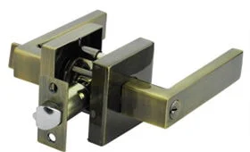 Flat Handle Passage Door Lever Lock for Interior Door Without Keys