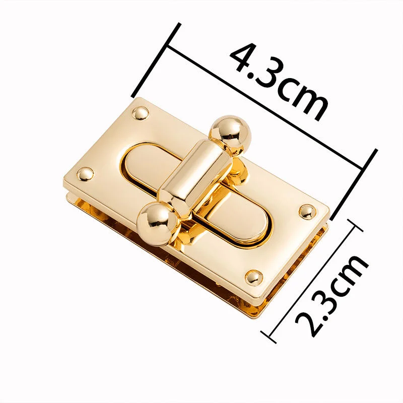 High Quality Bag Purse Hardware Closure Bag Parts Accessories Metal Clasp Turn Lock Twist Lock for Handbag