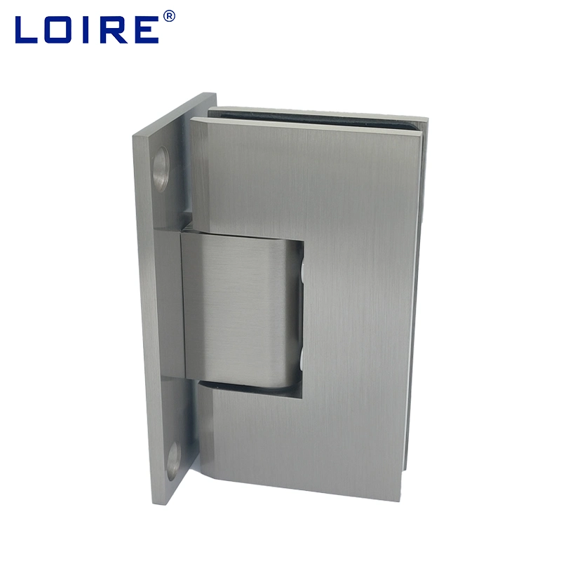 OEM ODM Tempered Glass Hardware Bn Pn Gp Pb Sb Finish Heavy Duty Shower Hinge Square Wall Mount for Glass Door