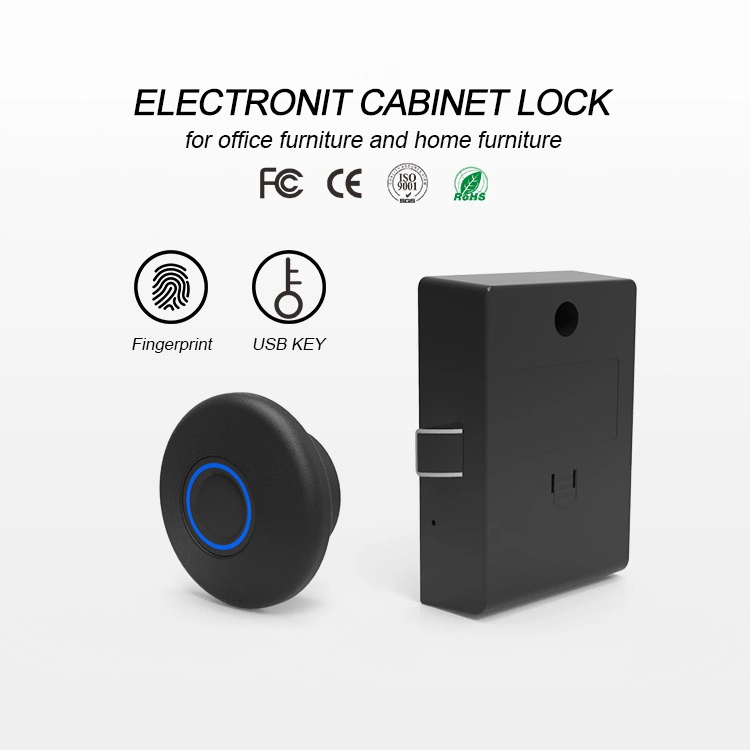 Furniture Hardware Cabinet Handle Electronic Code Fingerprint Digital Smart Lock