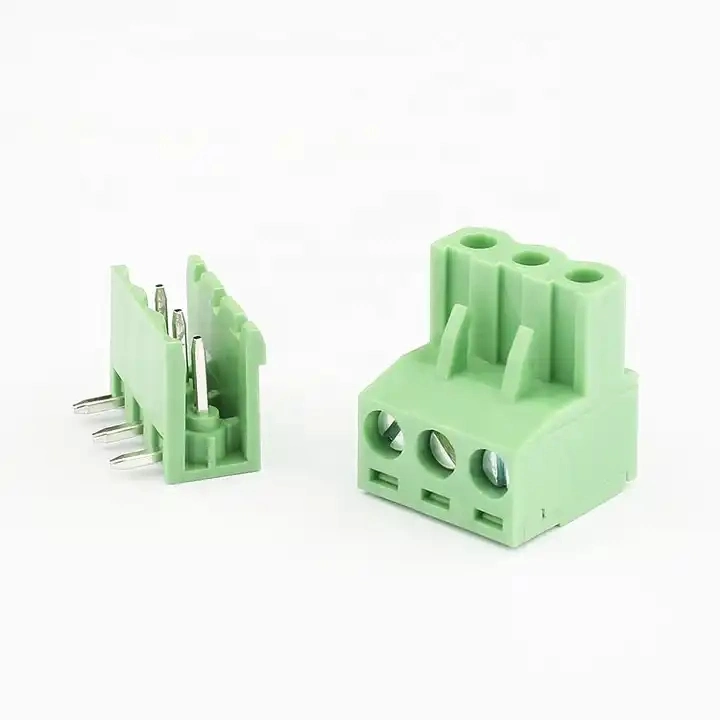 24 to 12 Cable Screw Type Panel Mounted Pluggable Male and Female Terminal Block