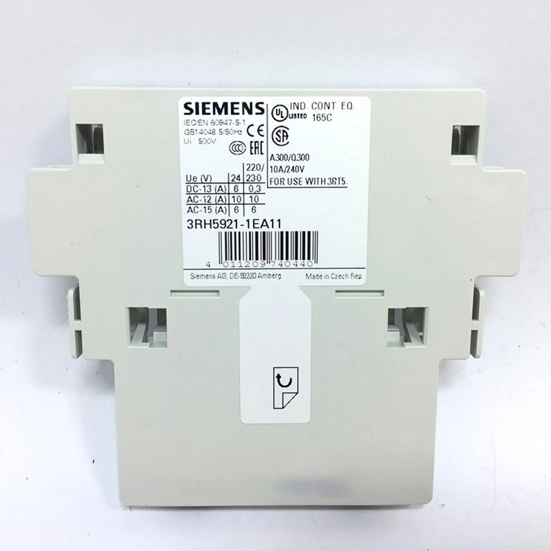 Brand-New Sie-Mens-3rh5921-1ea11 Auxiliary-Switch Block-3rh59211ea11 Screw-Terminal 1-No + 1-Nc DIN En-50005 Good-Price