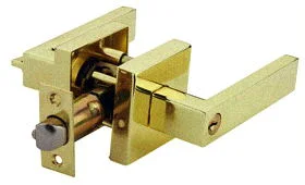 Flat Handle Passage Door Lever Lock for Interior Door Without Keys