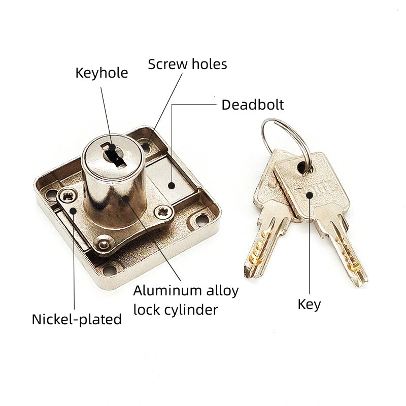 Zinc Alloy Furniture Connector Cam Lock Fitting Furniture Metal Cabinet Locks for Drawer