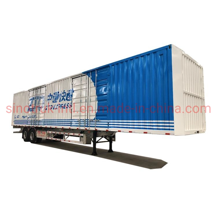 2023 New Mechanical/Air Suspension Heavy Duty Cargo Semi Box Van Trailer with Factory Price