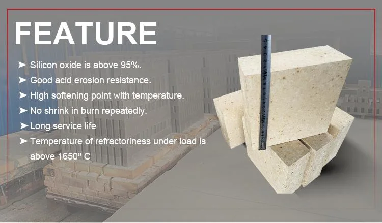 Silica Brick Fire Resistant Blocks Used in Glass Furnace High Temperature Refractory