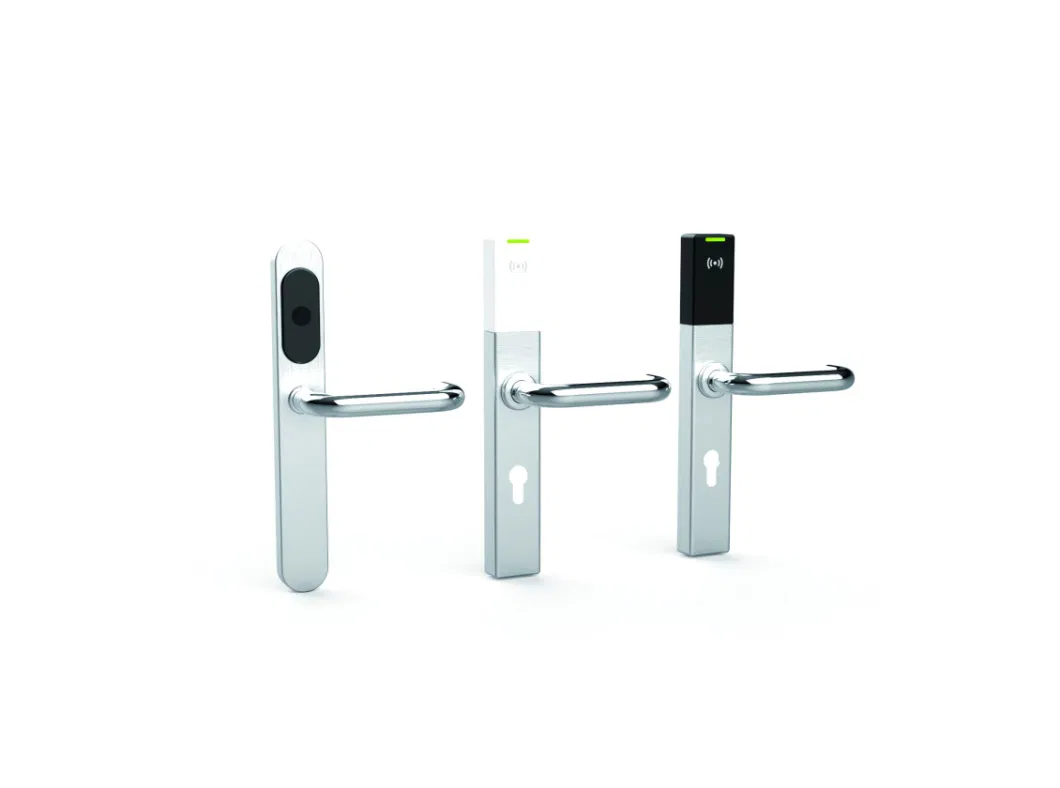 Narrow European Smart Electronic Handle Lock for Hotel and Office