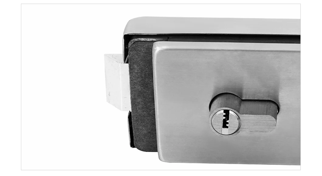 AGC-830al Custom Finishes Glass Door Entry Office Safe Lockset Double Side Glass Door Key Handle Lock