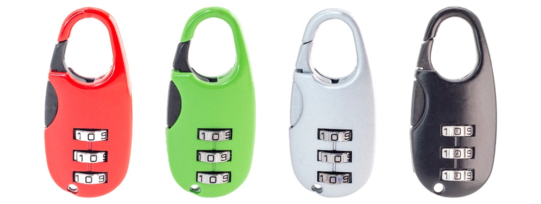 Colorful Combination Padlock Zinc Alloy Lock for Luggage