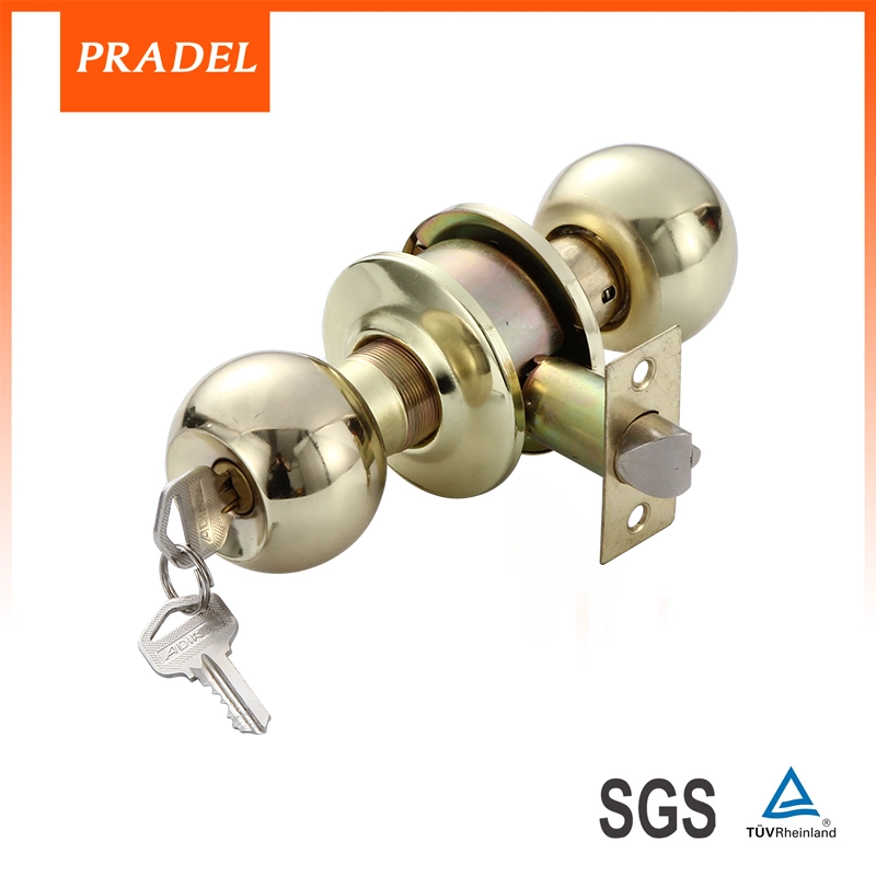 Keyed Entry Door Tubular Knob Cylindrical Door Lock for Safe