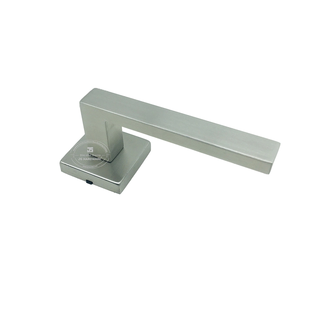 European Style Metal Interior Bathroom Stainless Steel Square Door Hardware Door Handle