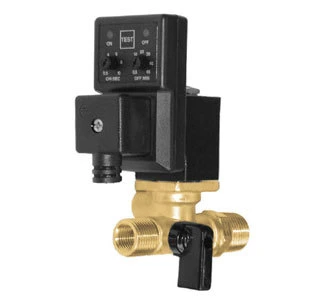 Brass Valve with Timer Controlled Electronic Condensate BSP Solenoid Electronic Drain Valve for Air Compressor