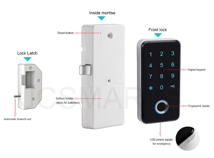 Smart Fingerprint Electronic Digital Cabinet Lock