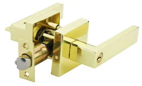 Flat Handle Passage Door Lever Lock for Interior Door Without Keys