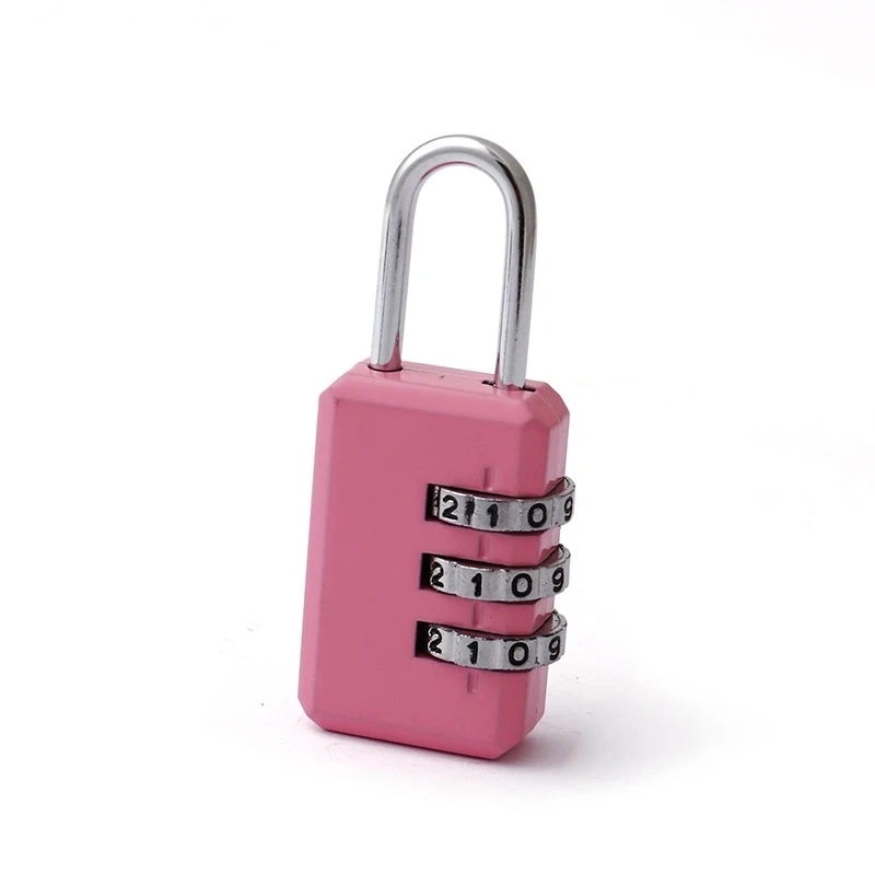 Zinc Alloy 3 Digits Reset Luggage Combination Zipper Lock