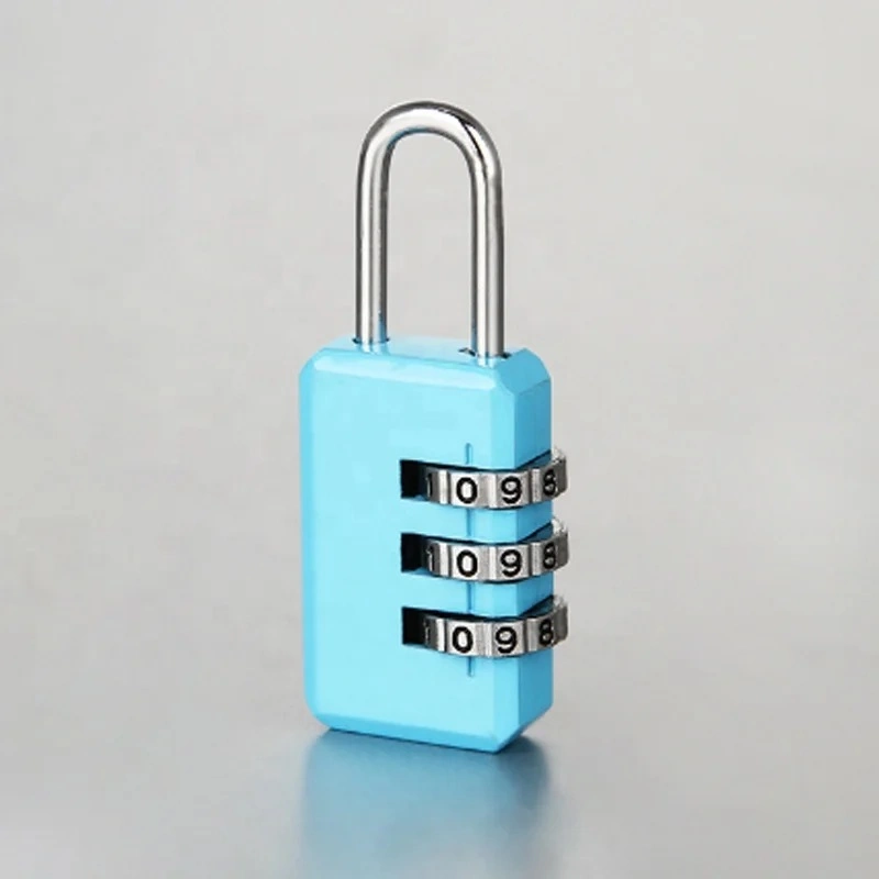 Zinc Alloy 3 Digits Reset Luggage Combination Zipper Lock