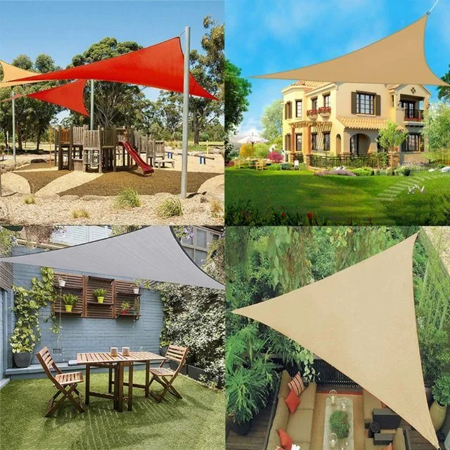 Sun Protection Kite Style Commercial Outside Shade Sail Awning Outdoor Garden Patio Yard Party Waterproof Shelter Canopy UV Block Wbb19238