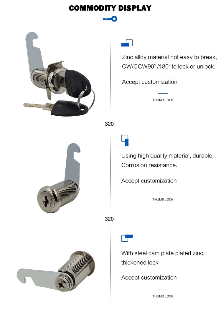 Steel Office Furniture Locker Mailbox Spherical Cam Lock