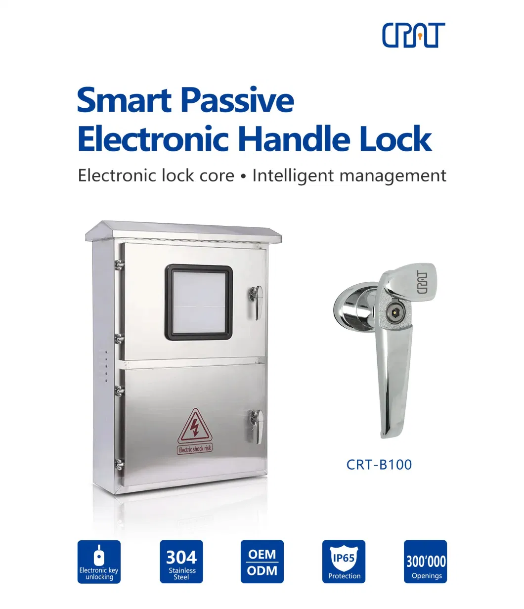 Smart Combination Tower Base Station Electronic Cabinet Handle Lock with Master Key System