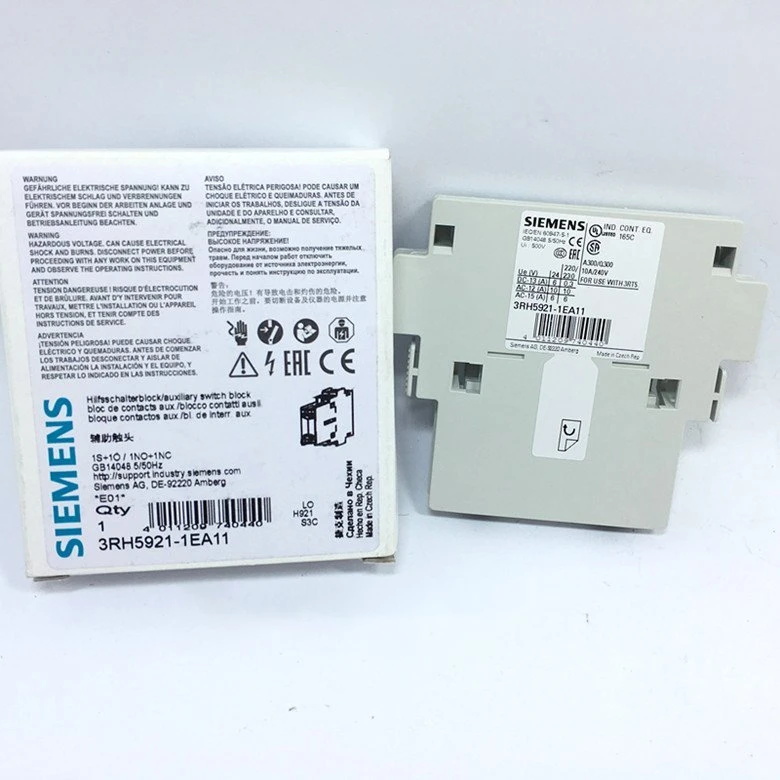 Brand-New Sie-Mens-3rh5921-1ea11 Auxiliary-Switch Block-3rh59211ea11 Screw-Terminal 1-No + 1-Nc DIN En-50005 Good-Price