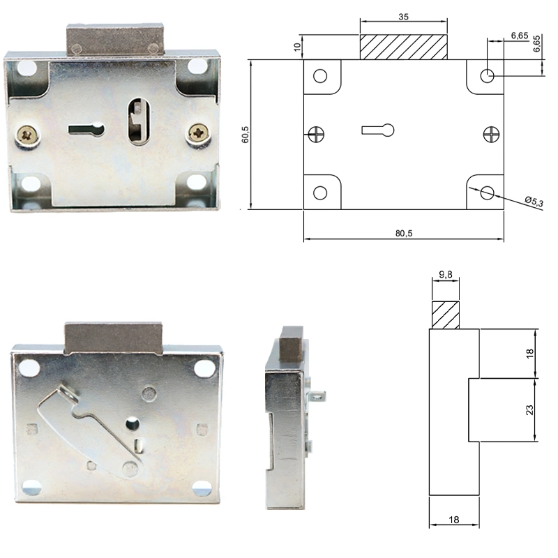 Rcl-005 Mechanical Mailbox 7 Lever Safe Key Safe Deposit Box Lock