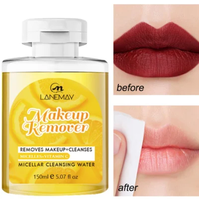 Online Wholesale Ready to Ship Cosmetics Cleanser Natural Micellar Water Makeup Remover Water Gentle Smoothing Amino Acid Makeup Remove Water
