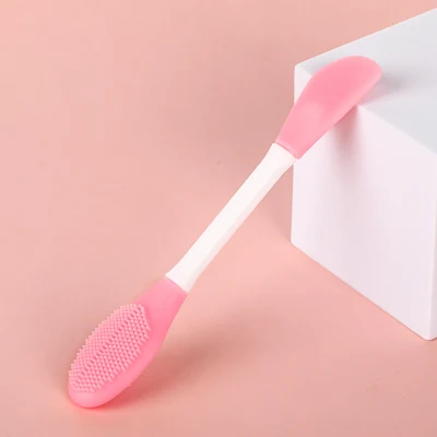 Silicone Portable Mask Stick Soft Bristle Double-Ended Dual-Purpose Makeup Mask Brush, Can Set Logo